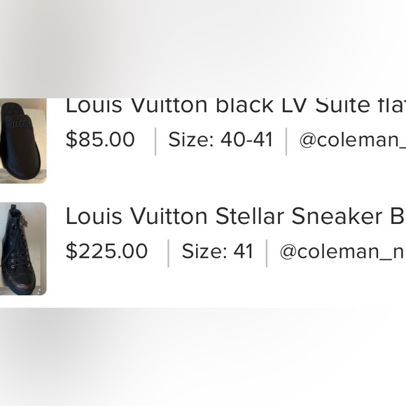 Reserved Cole bundle Black High-Top Stellar boots black lv slippers Sz 41 - Picture 10 of 10